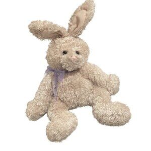 GUND Classic Beige Bunny Rabbit Plush Posable ears Easter Floppy Adorable!